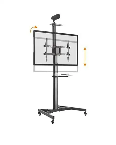 Stargold SG-870 Mobile TV Cart Rolling TV Stand Trolley Cart Mobile With Lockable Wheels for 32 to 70 Inch Plasma LCD LED Flat or Curved Screen