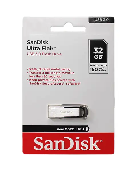 SanDiskUltraFlairUSB3.032GBFlashDriveSDCZ73-032G-G46