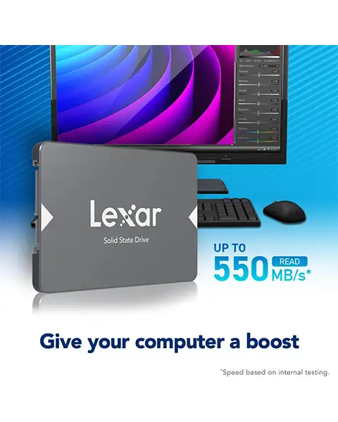 Lexar NS100 2TB 2.5 SATA III Internal SSD, Up to 550MB/s Read