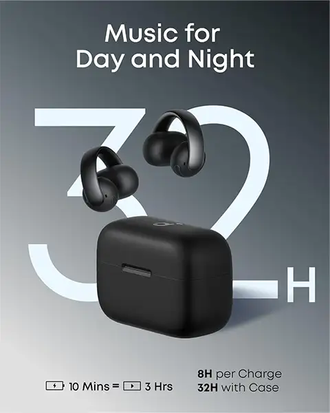 Buy Anker Soundcore AeroClip-Black At NetplusQatar.com-in-qatar