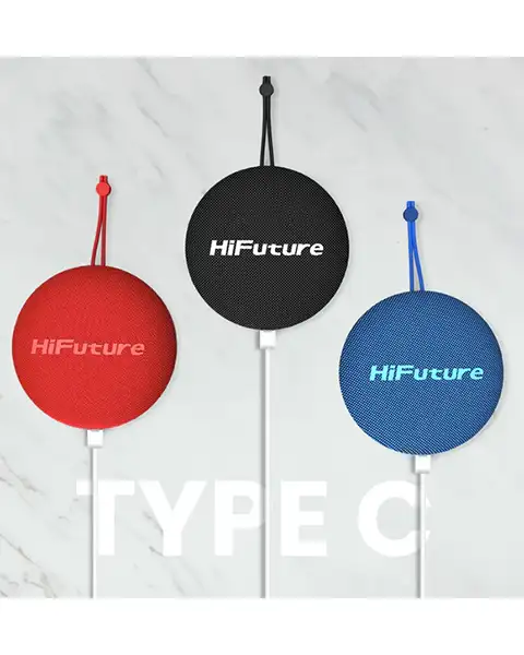 HiFuture Altus 10W Wireless Ultra Portable Speaker 8hrs Playtime And Waterproof-Red