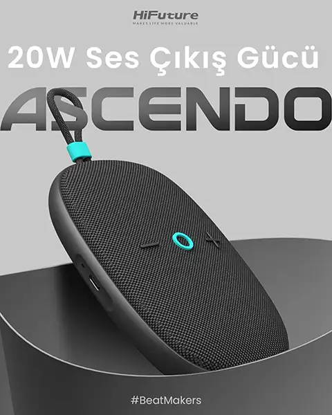  HiFuture ASCENDO 20W Wireless Speaker Bluetooth 5.3 IPX7 Waterproof-Beige