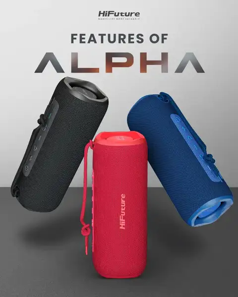 HiFuture Alpha Portable Bluetooth Speaker 20W-Blue