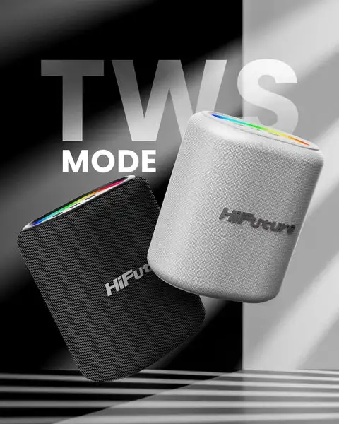 HiFuture Vocalist 100 Portable Bluetooth Speaker 25W Bluetooth 5.0-White