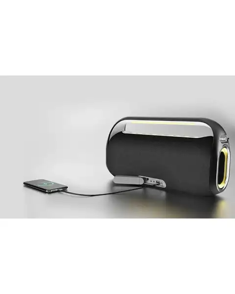 HiFuture MusicBox 100 Powerful Wireless Bluetooth Speaker with 2 Microphones-Black