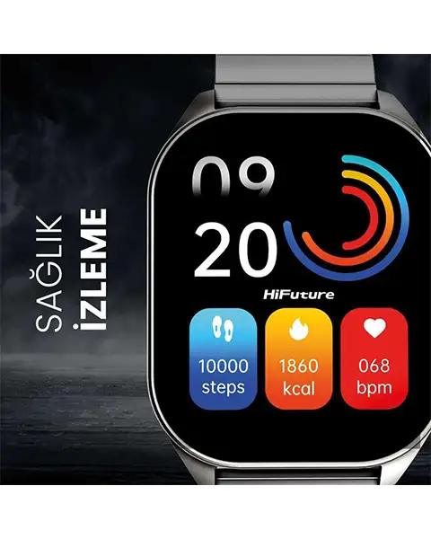 HiFutureAPEX2.04AMOLEDStainlessSteelSmartwatch-SIlver