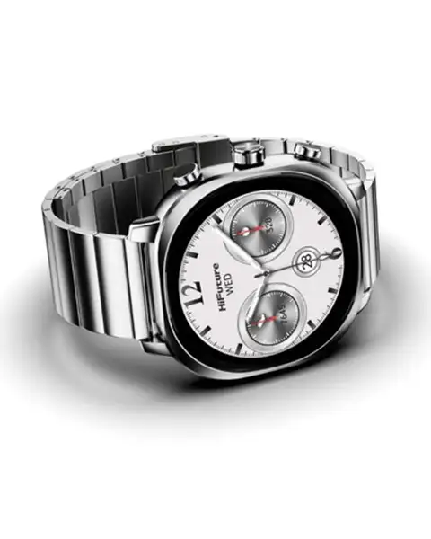  HiFuture Aix Stainless Steel Smart Watch-SIlver
