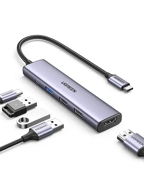UgreenCM478USB-CtoHDMIHUBAdapterUSB-A3.02xUSB-A2.0PD
