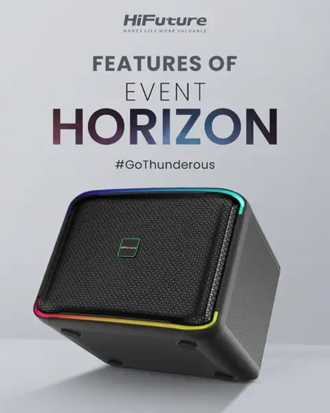  HiFuture Event Horizon Portable Bluetooth Speaker 100W Bluetooth?5.3-Black