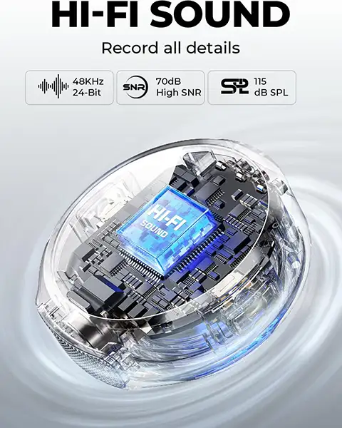 HollylandLarkM2WirelessLavalierMicrophone-Black