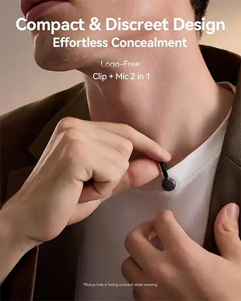 Hollyland Lark M2S Wireless Lavalier Microphone-Black