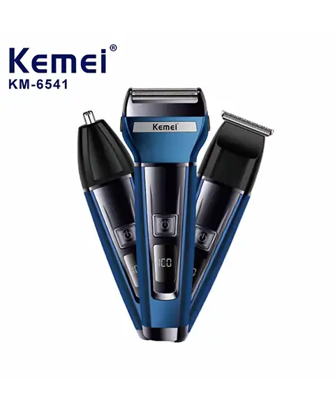 Kemei KM-6541 Multi-Functional 3-in-1 Hair Clipper for Men