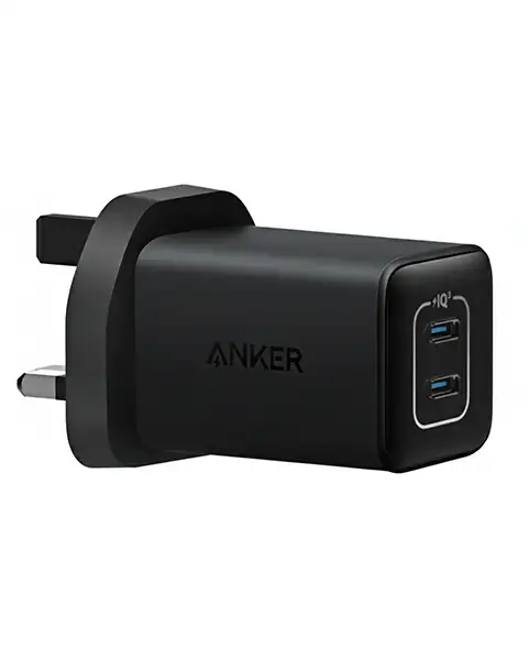 Anker 523 Nano 3 47W Dual USB-C Fast Charger-Black