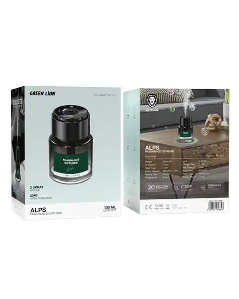 Green Lion Alps Fragrance Diffuser 130Ml-Black