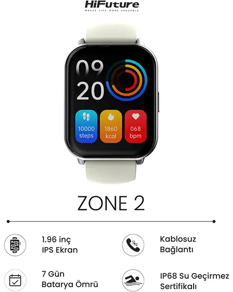 HiFutureZone2SmartWatch-Silver