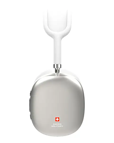 Swiss Military Airflow Over-Ear ANC Wireless Headphone-Silver