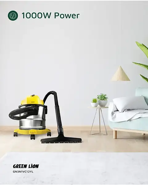 Green Lion WDX15 Ultra 3 In 1 Vacuum Cleaner 12L-Yellow