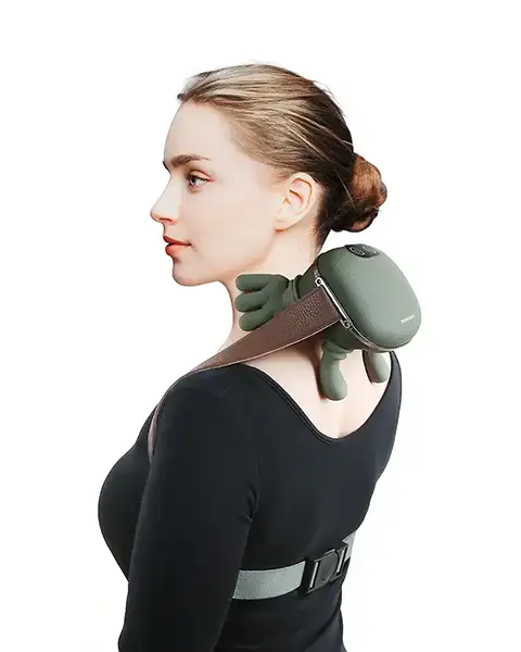 PorodoLifestyleRelaxRoboPortableHeatingNeckMassager-Green