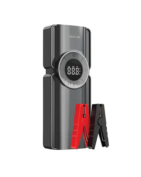 Green Lion 12V Jump Starter 10000 mAh with Air Compressor - Black