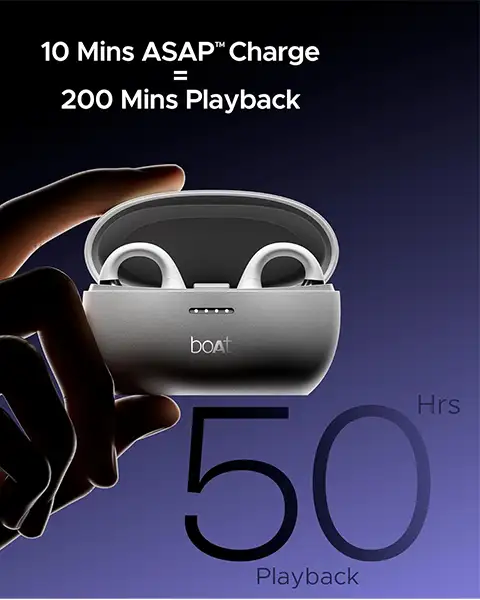 boAt Airdopes Loop in Ear Earbuds-Gray