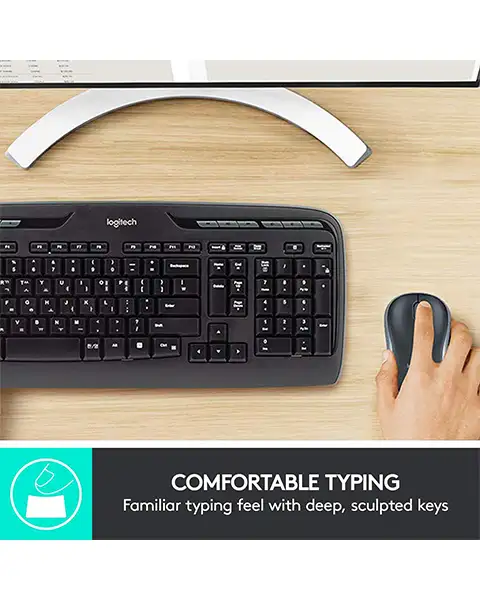 Logitech MK330 Wireless Keyboard and Mouse Combo for Windows