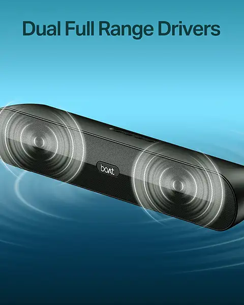 boAt Aavante Bar Joy 2.0 Channel Portable Soundbar TWS for 2X Power 10W-Black