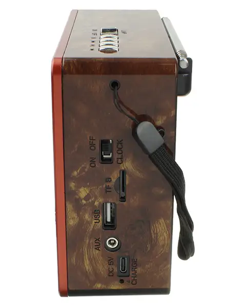 KBroad KTF-1647 USB microSD Bluetooth Radio Flashlight With Clock