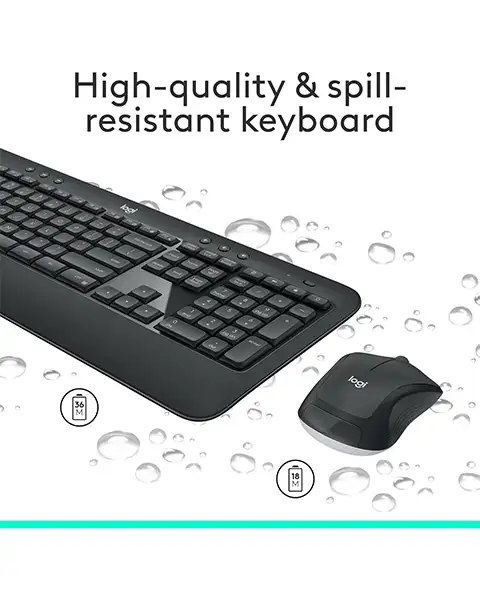 Logitech MK540 Advanced Wireless Keyboard and Mouse Combo