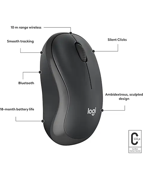 Logitech M241 Silent Bluetooth Mouse Wireless Compact