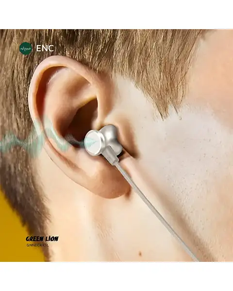 Green Lion Neck X Wireless Neckband 200mAh Battery-Gray