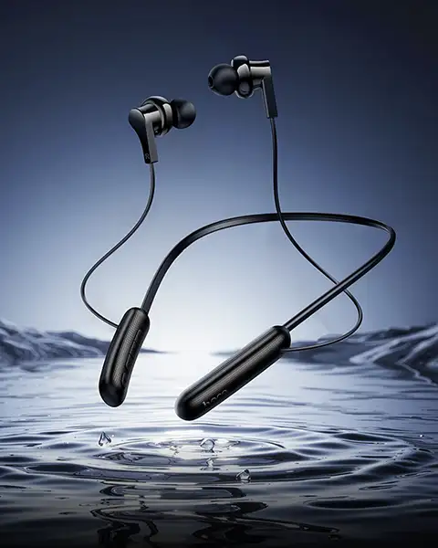 Hoco ES75 Wireless Sport Neckband with Microphone BT v5.4 - Black