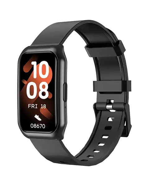 Green Lion Track Fit Smart Watch | Heart Rate | BT Calls- Black