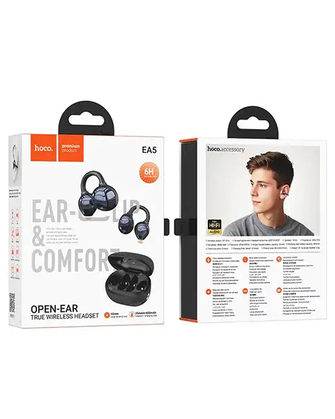 Hoco EA5 Duke Clip-On True Wireless Bluetooth Headset