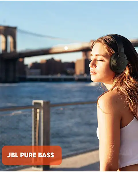 JBL Tune 760NC Lightweight, Foldable Over-Ear Wireless-Black