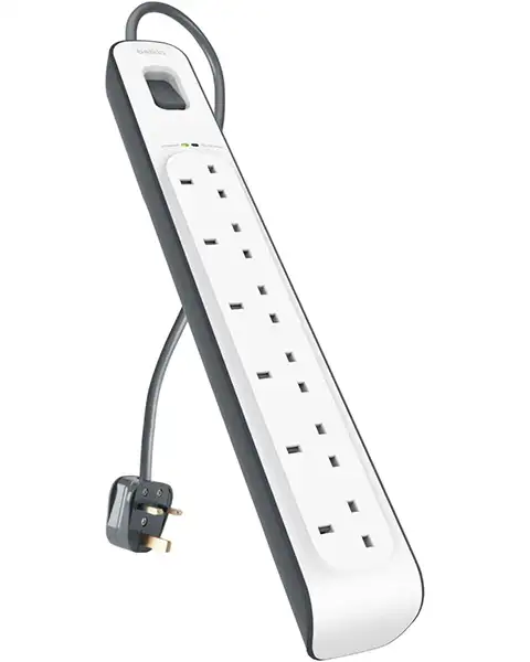 Belkin Surge Protection 6 Socket Strip, 650j 2m Cable
