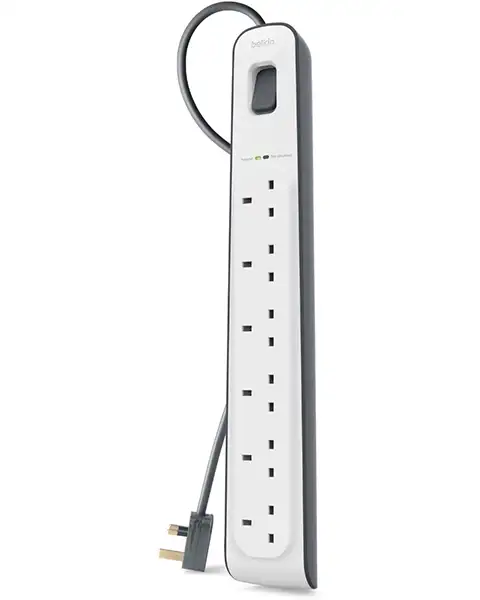Belkin Surge Protection 6 Socket Strip, 650j 2m Cable