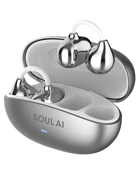X.Cell Soul-AI Open-ear Clip-on True Wireless Earbud Silver