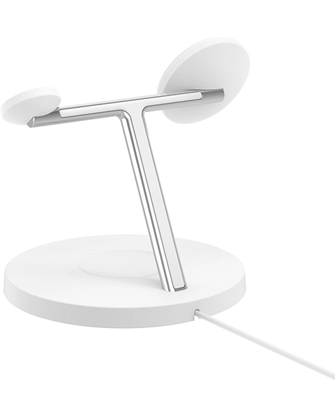 Belkin BoostCharge Pro 3-in-1 Wireless Charging Stand with Qi2 15W-White
