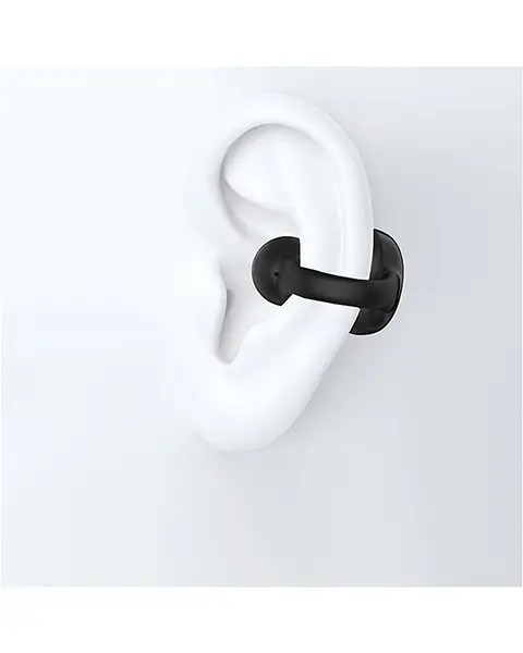 Swiss Military Delta 6 Over-ear True Wireless Earbud, Black