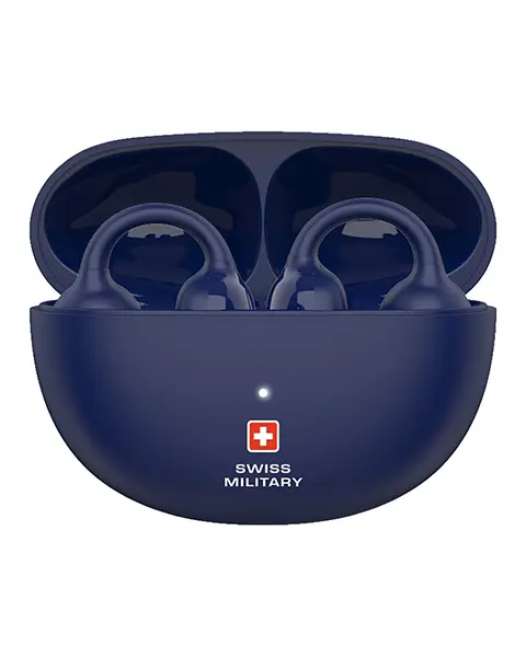 Swiss Military Delta 6 Over-ear True Wireless Earbud, Blue