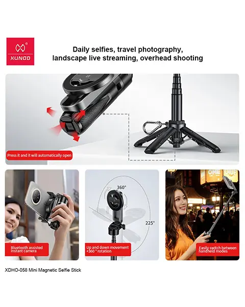 Xundd Magnetic Mini Selfie Stick Xdho-058