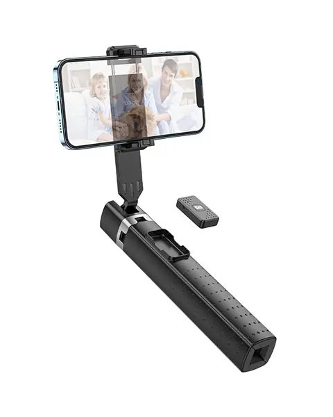 Hoco K18 Tabletop holder Wave for live broadcast - Black