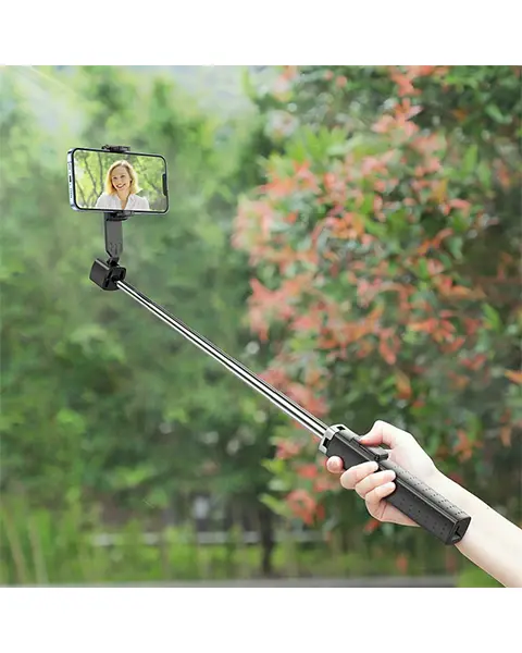 Hoco K18 Tabletop holder Wave for live broadcast - Black