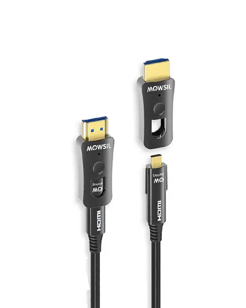 Mowsil AOC-FIBER  HDMI True4K 60Hz 2.0 Cable 100Mtr MOAC100D ( DA -REMOVABLE )